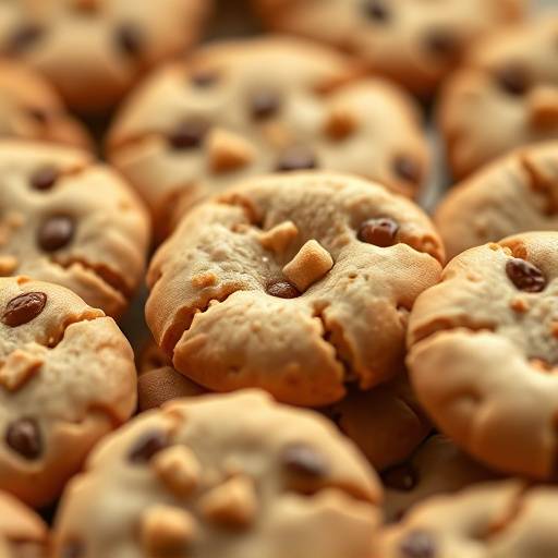Illustratie van kleine koekjes die data symboliseren