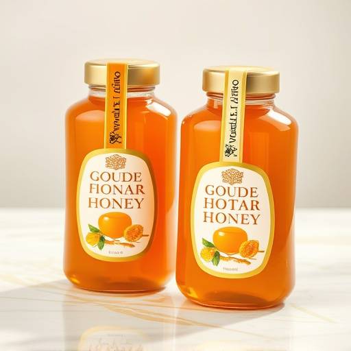 Ontwerp van verpakking voor 'Goude Nectar' honing