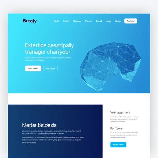 Screenshot van een moderne en gebruikersvriendelijke website voor een technologiebedrijf met strakke lijnen en duidelijke navigatie.