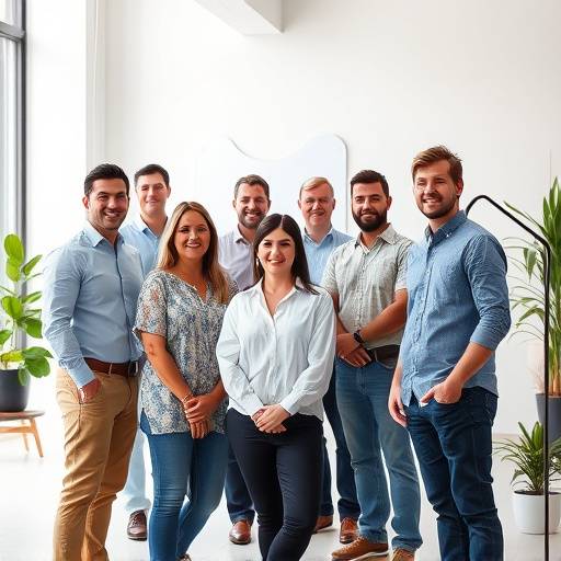 Teamfoto van Innovate Design Studio medewerkers